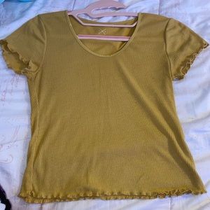 Pacsun Ribbed mustard top
